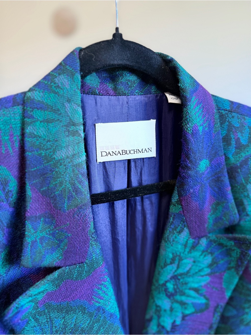 Vintage Dana Buchman Jacquard Blazer - Picture 5 of 11